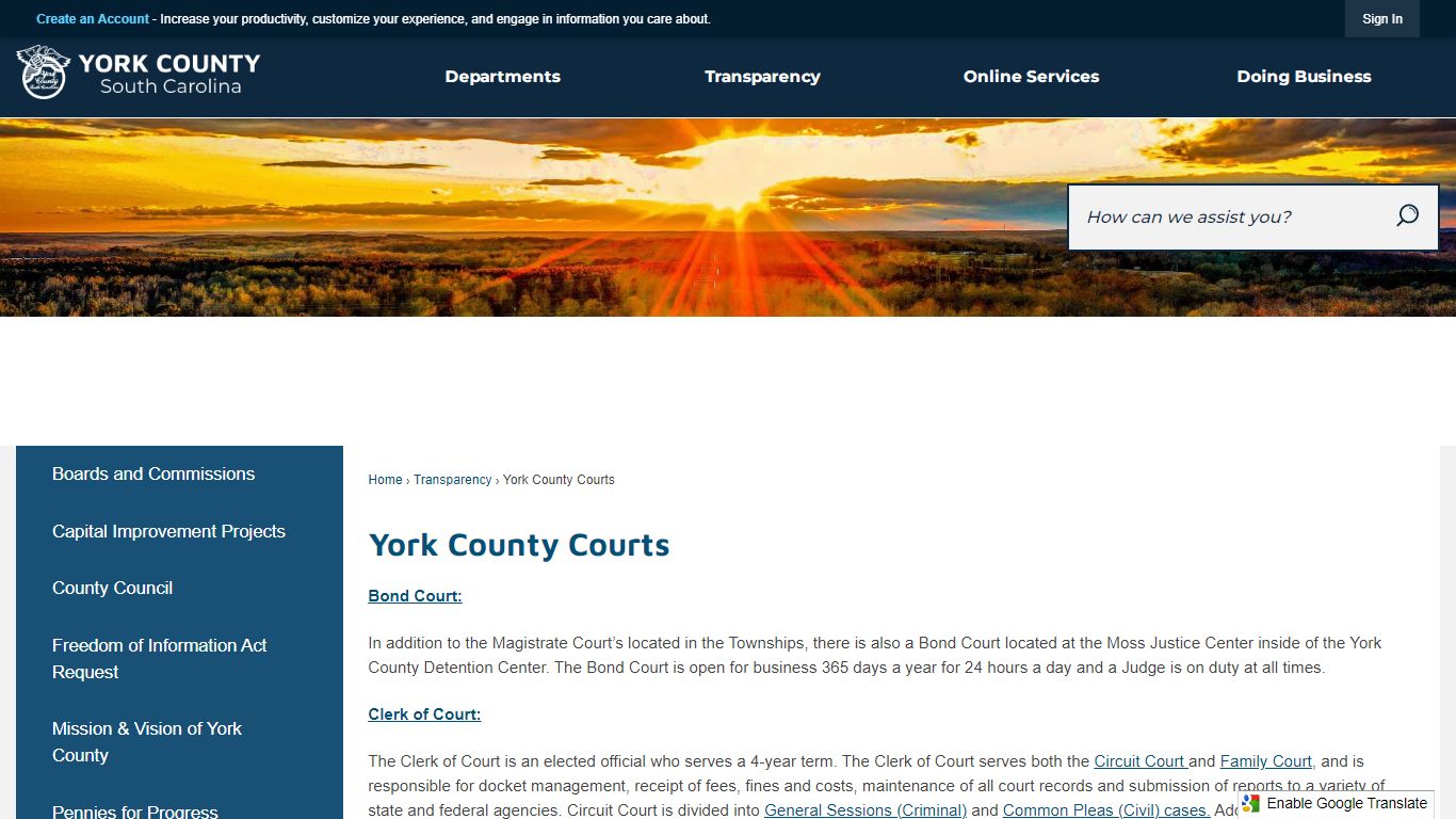 York County Courts | York, SC